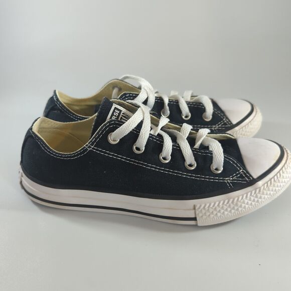 Converse Chuck Taylor All Star Low Youth's Sneakers Size 2 Black - Picture 5 of 8